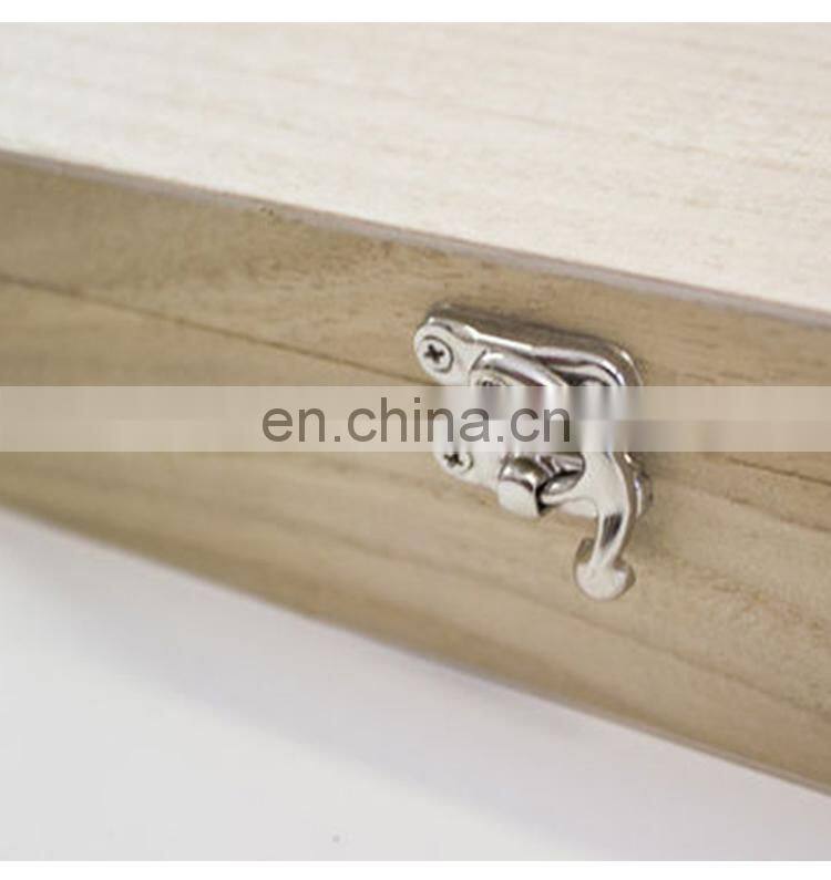 Promotional handmade double bottle paulownia wooden wine box