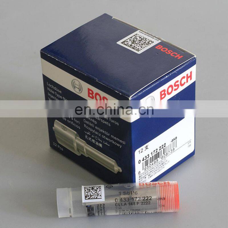 common rail injector nozzle DLLA148P2222 0433172222 for injector 0445120266,612630090012,612640090001