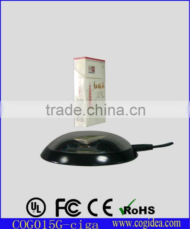 magnetic levitating display cigarette box floating and turning for advertisement