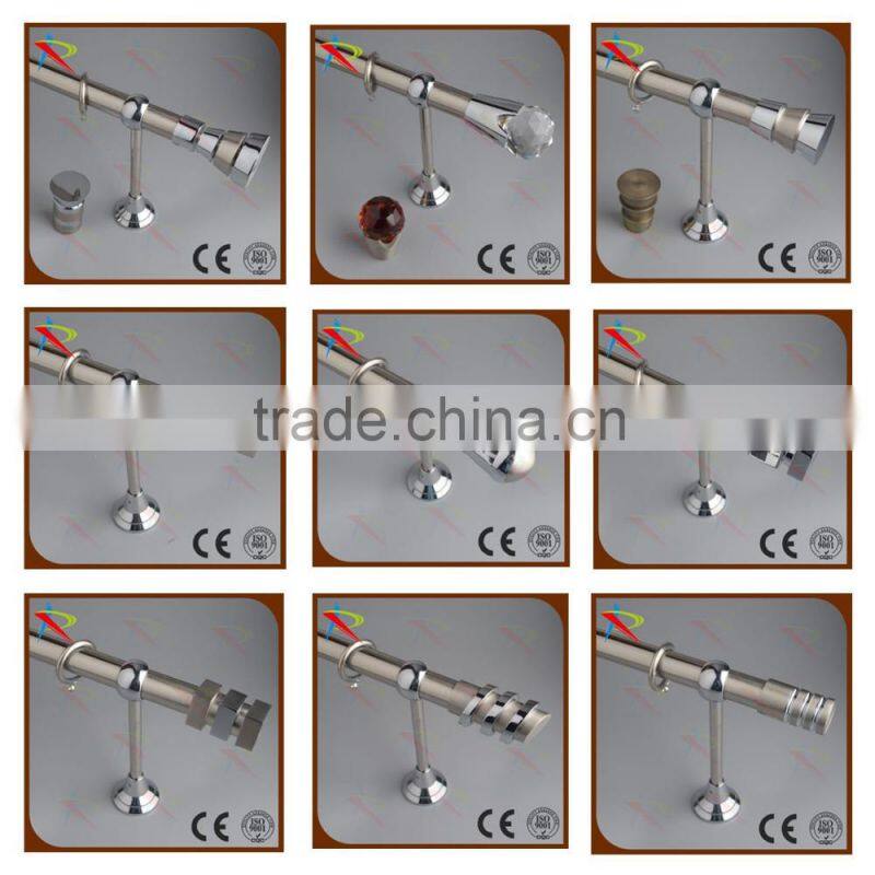 Europe curtain finials design with diamond decoration fancy style