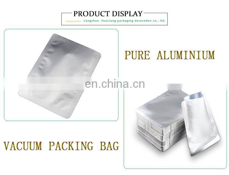 China factory 3 side heat seal plastic bag Custom Aluminum Foil Packaging Bag For grain Mask food bag