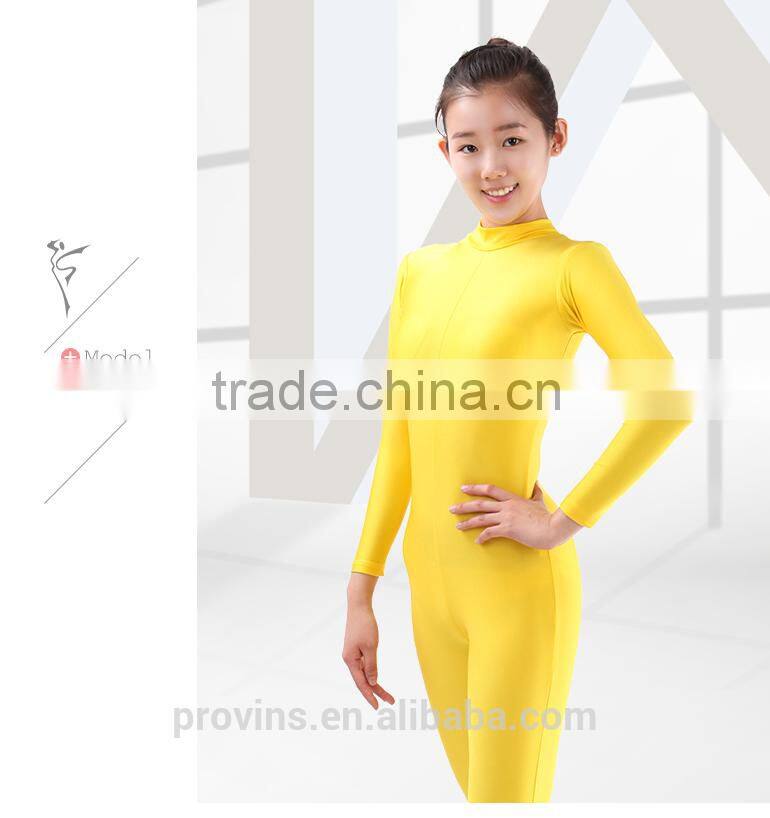 (UA002) Long Sleeve Dance Unitard, Golden Dance Unitard for sale
