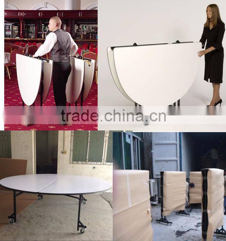 6FT Activity Collapsible round table with casters