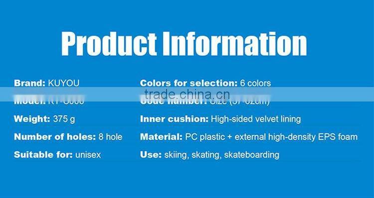 KY-C006 SKI Goggle Six Color Protective Helmet With Double Side Velet