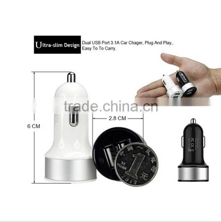 Portable 5V-1A Digital Solar Car Battery Charger For iPhone/iPod, All The Smart Phones