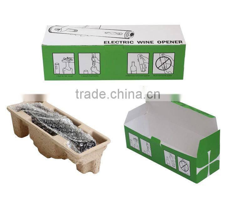 Stainless steel battery operated wine corkscrew bottle opener with International standard