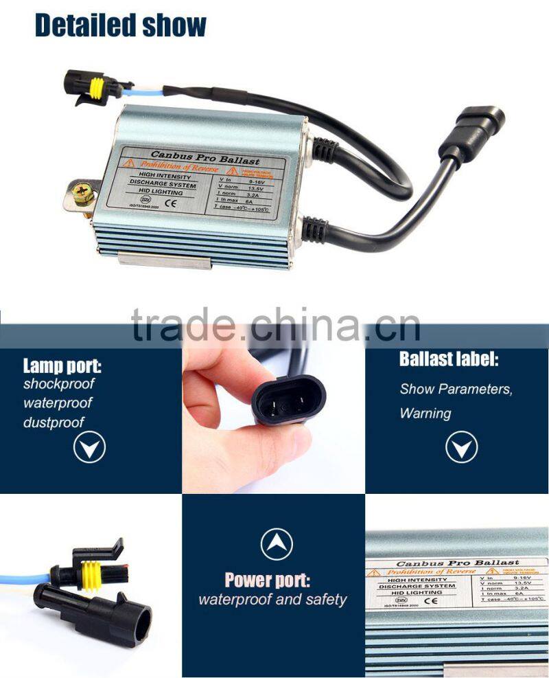factory price ! !9-32V Hid Slim uv floodlight Lamp type electronic 12v 24v 35w hps fluorescent canbus ballast