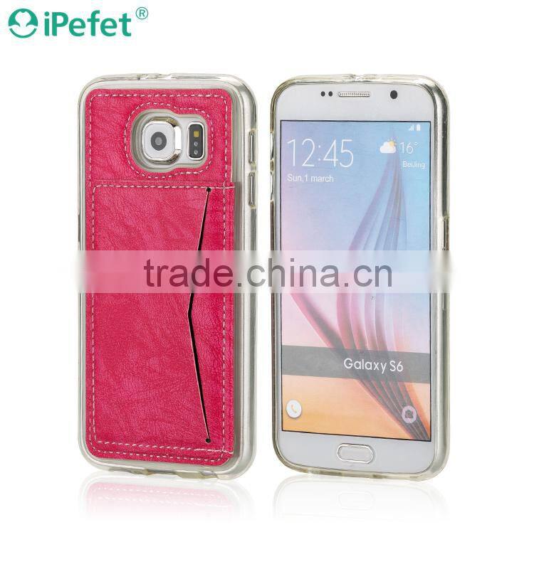 Luxury PU Leather Card Holder Wallet Stand Back Cover Case For iPhone 6/6S 4.7