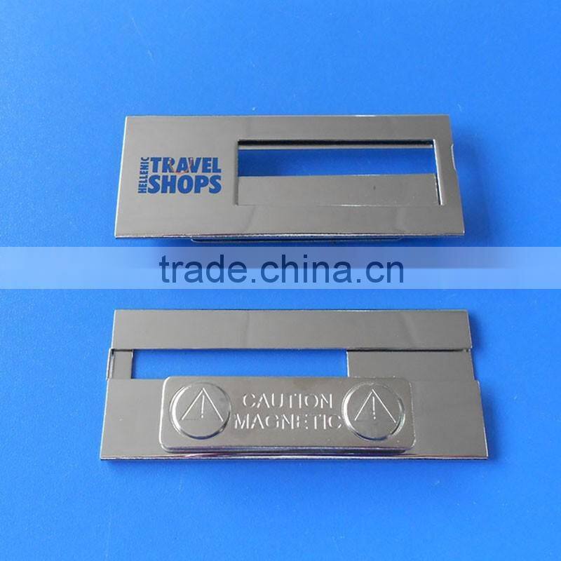 hard plastic brand name magnet custom name tags