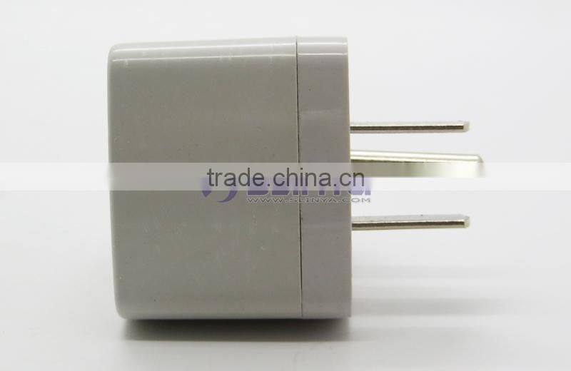 Manufacturer directly supply Universal to USA Plug Adapter with Ground Plug, 3 pin Universal AC USA Travel Adapter