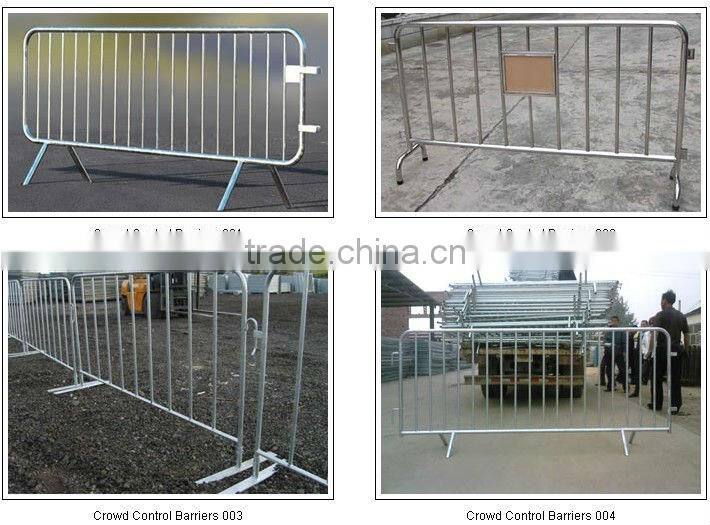 Hot dipped Galvanized crowd control barrier panel