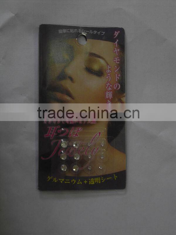 Accupuncture point Ear sticker earing crystal earing with best price earing sticker
