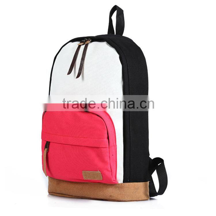 Vintage Korean Style Canvas School Shoulder Backpack Bag