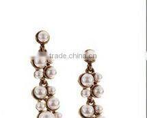 Gold Plating Colored Acrylic Stones Shourouk Earrings