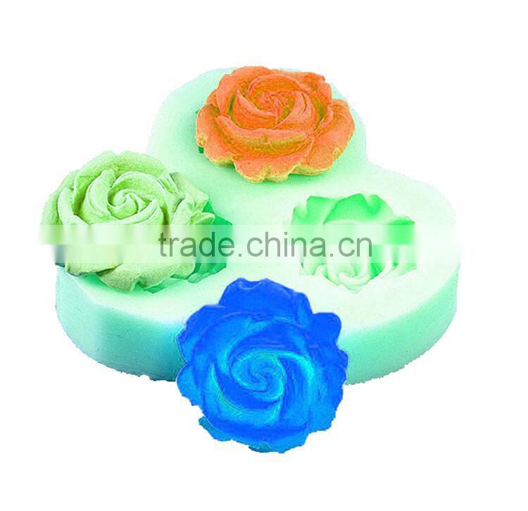 Rose Flower Silicone Cake Mold Fondant Chocolate SugarCraft Decorating Mould