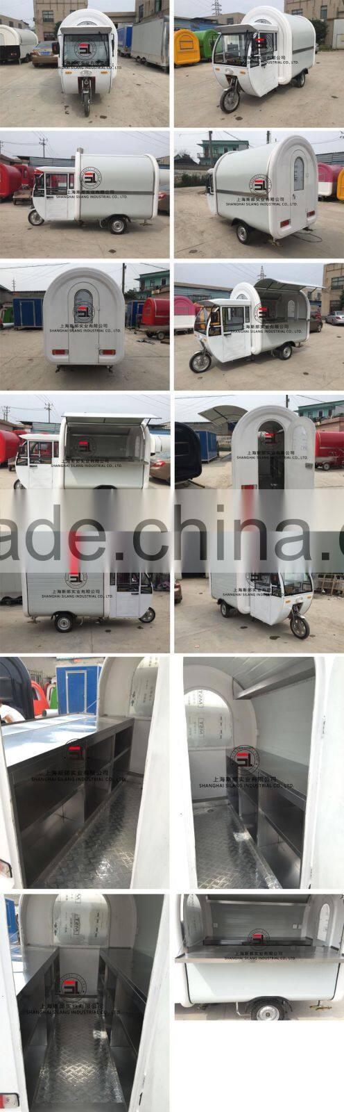 Mobile Kitchen color Plate*Glass fiber reinforced plastics electric truck food trailer SL-9