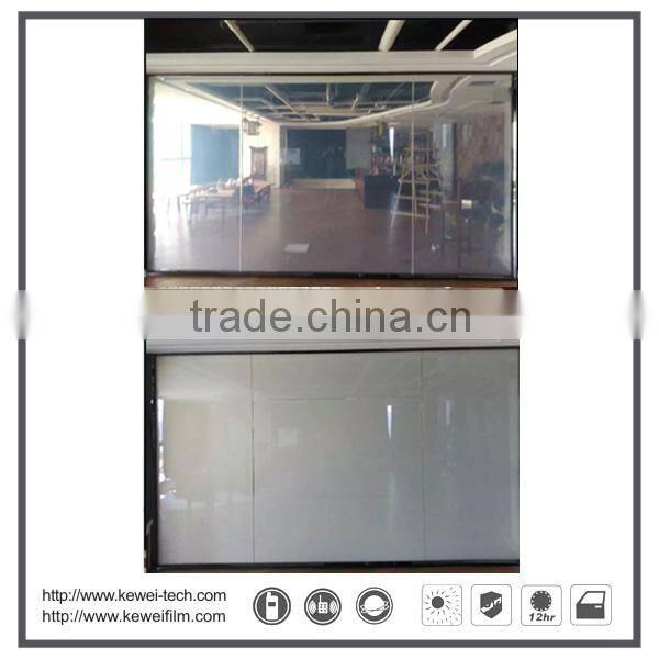 Kewei kinds of smart glass 6+6 tempered high clear smart glass