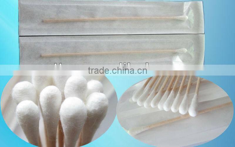 Wooden stick cotton buds mediacal applicator