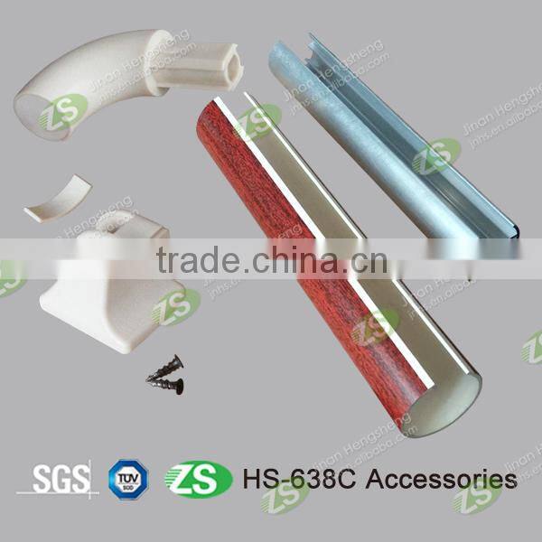 38 Millimeter Stylish aluminum granite handrail baluster With Vinyl Resin Cover For Hospital Corridor