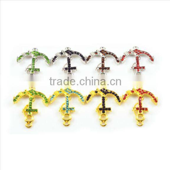 2013 Unique style fashion design inlay diamond palm alloy accessories