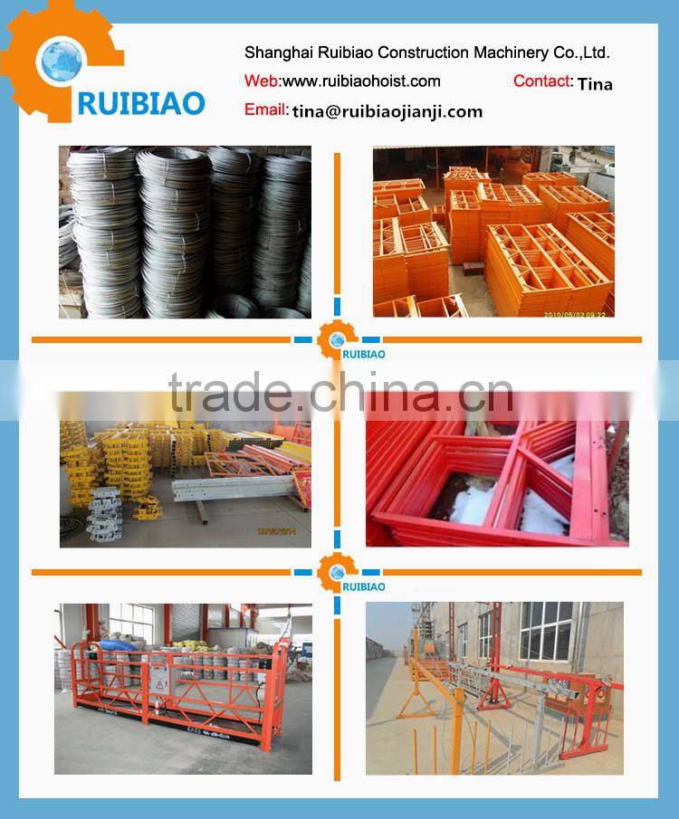 ZLP800 cleaning equipment building glass /suspended platform