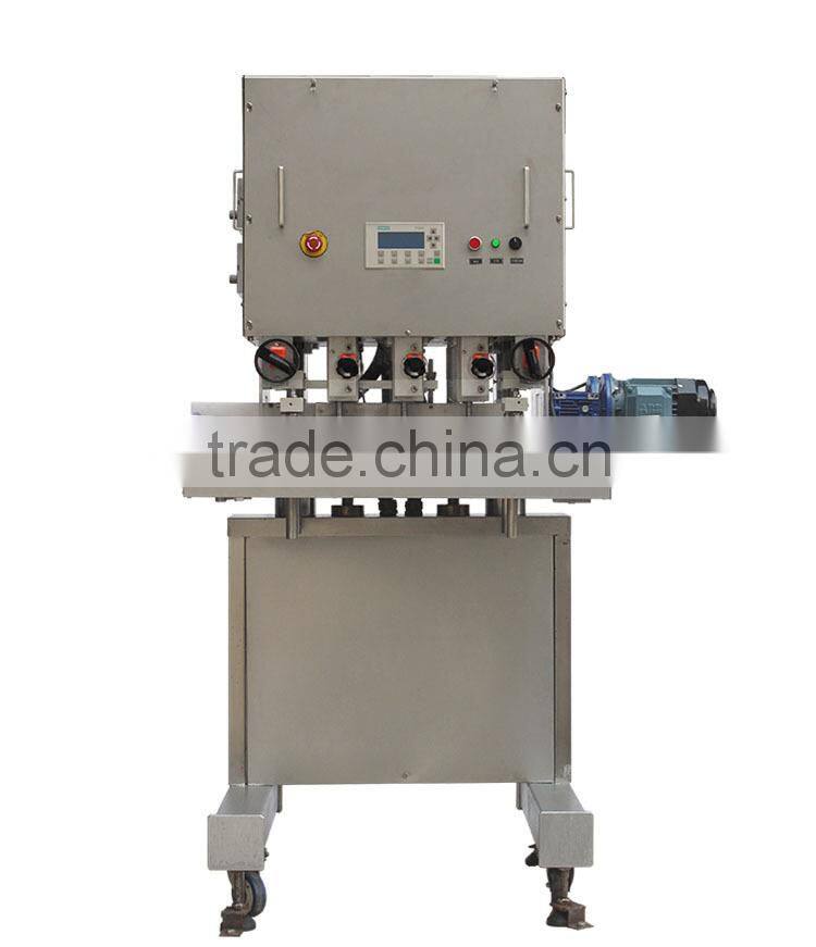 Hot selling linear automatic cap sprayer screwing machine