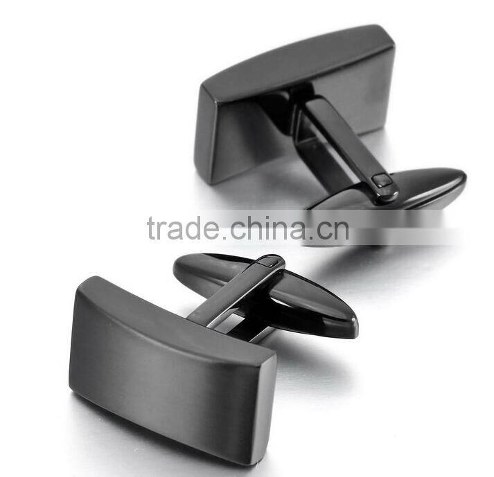 Stainless Steel & Red Wood Cross Peltate Cufflinks for Men with Gift Box