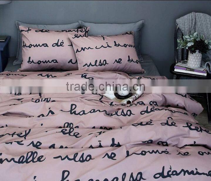 100% Cotton Cheap King Size 3d Bedding Set