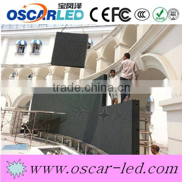 durable goods P10 full color outdoor rgb led display screen Brand new led display video/graphics 160x160 curve led display