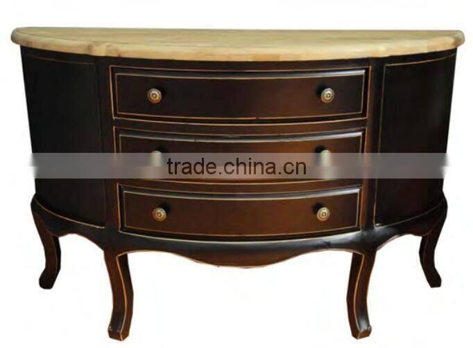 White wooden French morden Dressing table with mirror