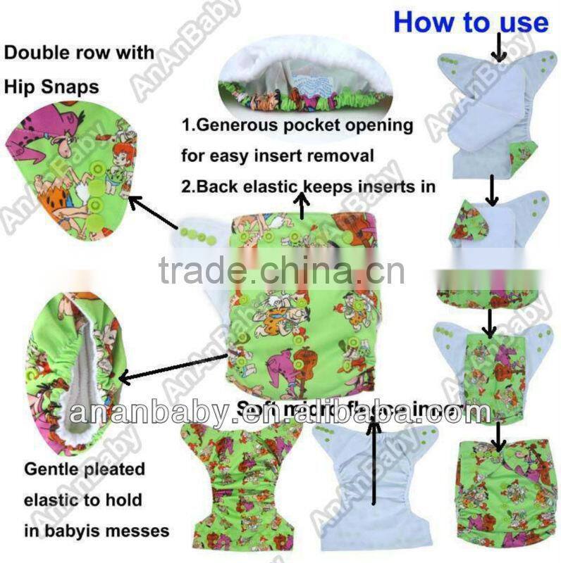 Make to order Bamboo Charcoal Inserts for baby cloth diaper Machine Washable Urine mat