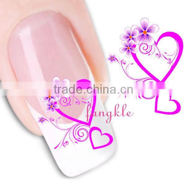 water tranfer nail art feather sticker