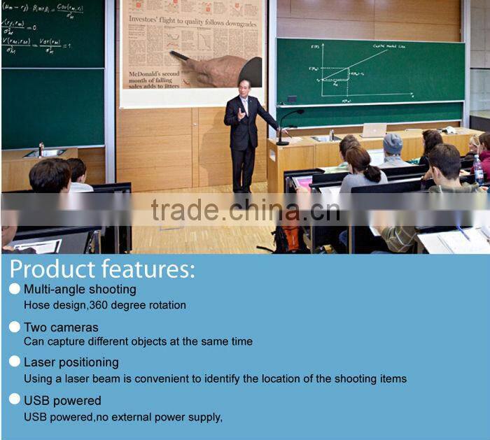 Visual Presenter 5mp usb portable document camera scanner for meeting teaching presentation