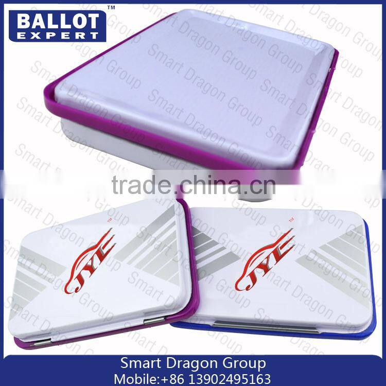 Plastic fingerprint ink pad for voting on election