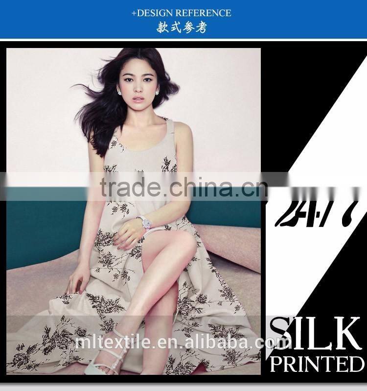 floral crepe de chine 100 silk digital print silk fabric
