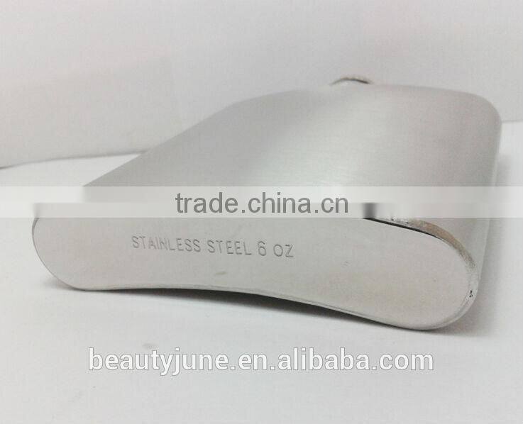6oz hip flask 201 or 304 usa hot sale stainless steel hip flask wholesale wine bottles hip flasks 2015
