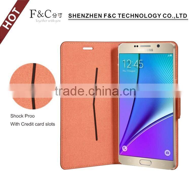 For Samsung Note 7 Magnetic Flip PU Leather Phone Case,Genuine Leather Case For all model
