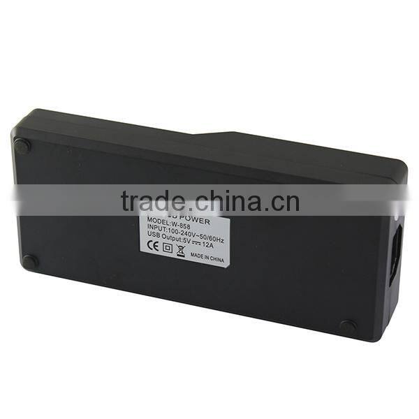 12 USB Outputs 5V 12A Multi Ports Fast Charging USB Power Adapter