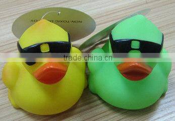 Weighted Floating Rubber Bath toys with Sunglasses
