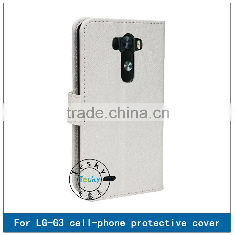 FOLIO CASE FOR LG G3,HOT SELLING FAUX LEATHER BODY COVER CASE FOR LG G3