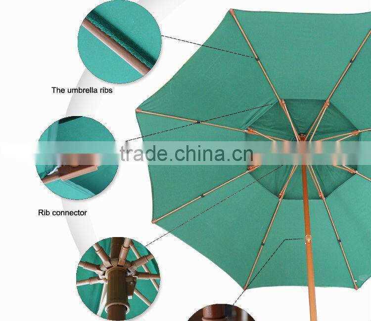 240CM*8K green color different sizes of umbrellas