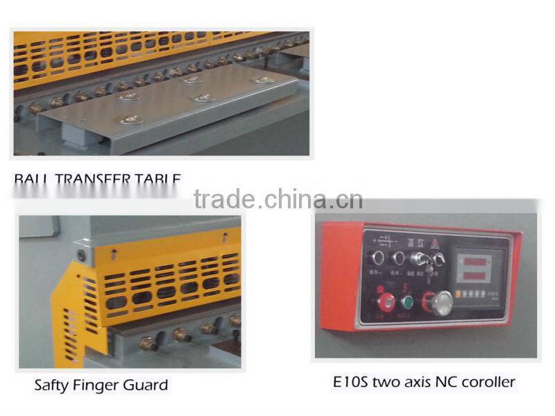 hydraulic pendulum plate shear machine,hydraulic plate shearing machine with 6mm cutting