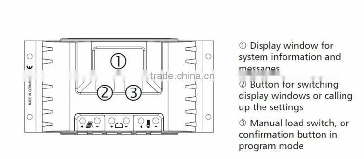 12v 24v 48v 20ah hybrid solar panel charge controller with digital display