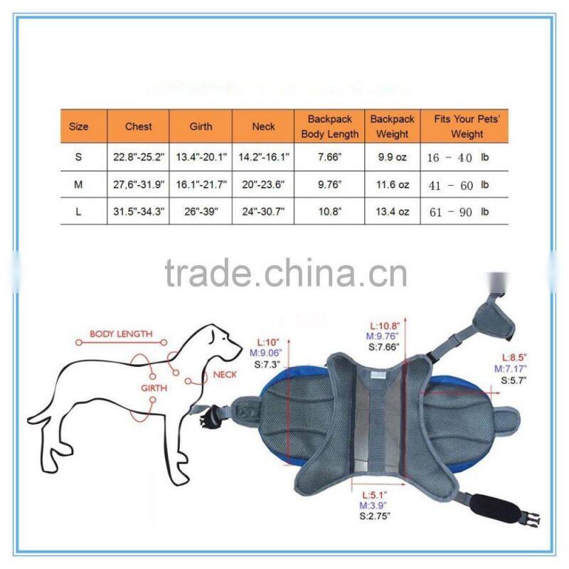 High Quality Saddle Bag Backpack for pet tripper hound bag travel