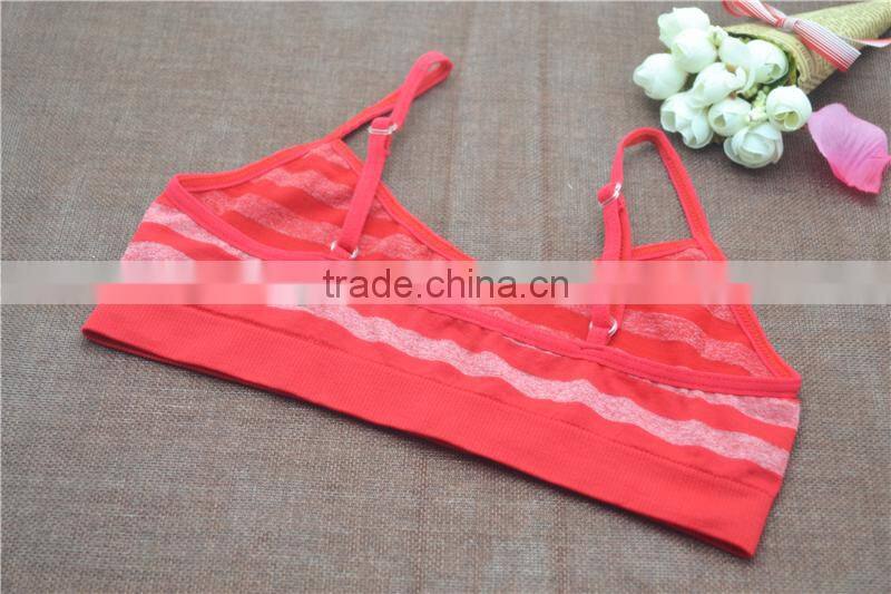 Wholesale little girl seamless panty and bra underwear set for young girls
