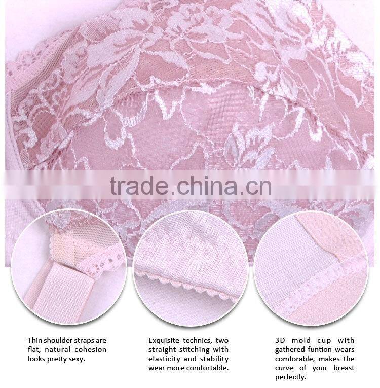 Low Price Delicate Young Lady Back Closure Girls Underwear Bra New Design