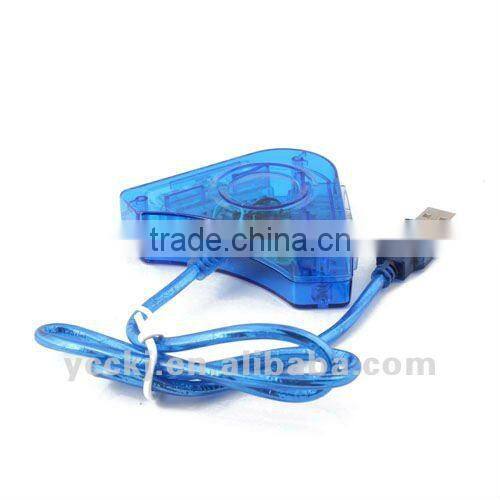 Blue USB Controller Adapter For PS2