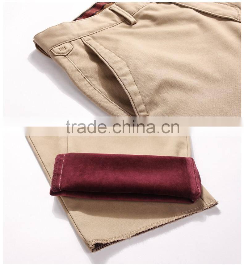 men's Straight trousers business pants warm woolen pants for business man