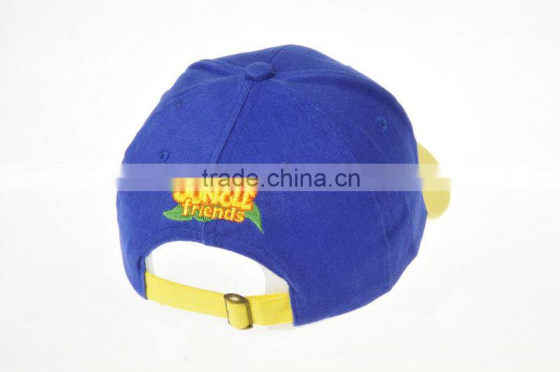 100% cotton soft material children 6-panel baseball cap and hat
