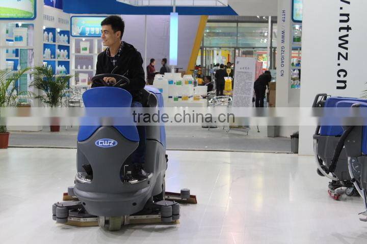 Commercial ride on large floor scrubber ,floor cleaning machine airport used scrubber